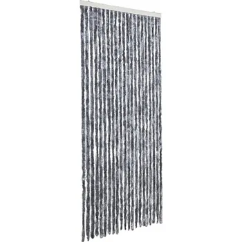 Síť proti hmyzu Závěs proti hmyzu ze šenilu (polypropylen), stříbrný, 90 x 200 cm