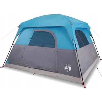 Stan Stan turistický s kabinou, 245 x 215 x 190 cm, modrý, s odnímatelnou tropiko plachtou