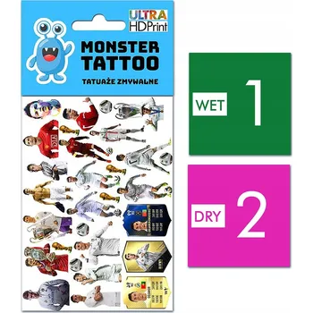Odstranitelné tetování Filmová a herní nálepka na tetování Dětské vodní tetování Omyvatelné k narozeninám Dárek Dočasný dárek pro děti Originální opakovaně použitelné Spousta Vzorů