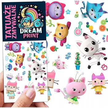 Odstranitelné tetování Filmová a herní nálepka na tetování Dětské vodní tetování Omyvatelné k narozeninám Dárek Dočasný dárek pro děti Originální opakovaně použitelné Spousta Vzorů