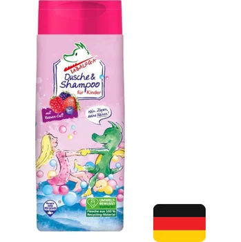 Koupelová kosmetika Tabaluga dětský sprchový gel a šampon 2v1 300 ml Beeren (Dovoz: Německo)