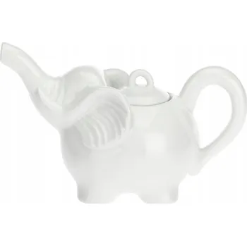 Konvice na čaj Konvice na čaj Porcellana Bianca Elefanti porcelánová 0,75 l