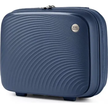 British Traveller K2393L Kosmetický kufřík 29cm Modrý Navy Polypropylen