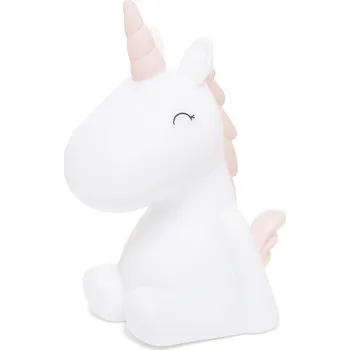 Lampička MTM DHINK Baby noční světýlko Jednorožec bílý růžová hříva