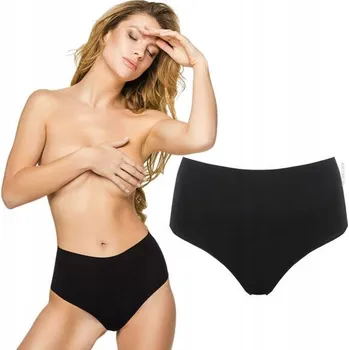 Kalhotky Jiřina bezešvé kalhotky s vysokým pasem černé vel. M