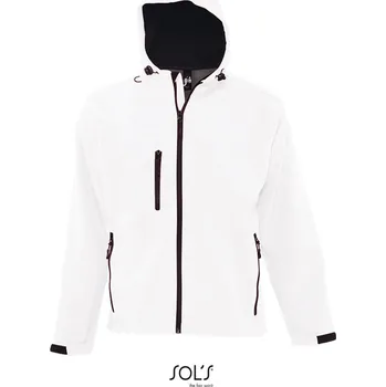 SOL's Collection Pánská 3-vrstvá softshellová bunda s kapucí - XXL white