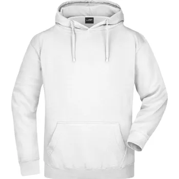 Pánská mikina James & Nicholson Mikina s kapucí - XXL white