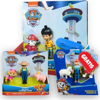 Figurka AKCE: Tlapková patrola Danny X a Marshall + Yumi a Skye + Marshal a farmář Al ZDARMA