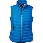 James & Nicholson Dámská péřová vesta - M cobalt/silver