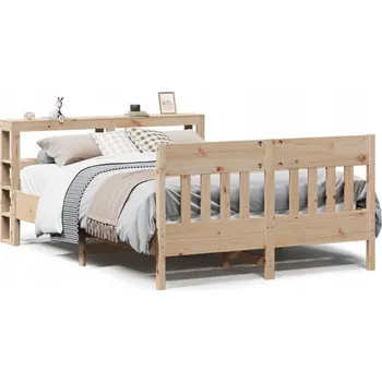 Postel Rám postele s čelem, borovice, 224,5 x 166 x 82 cm