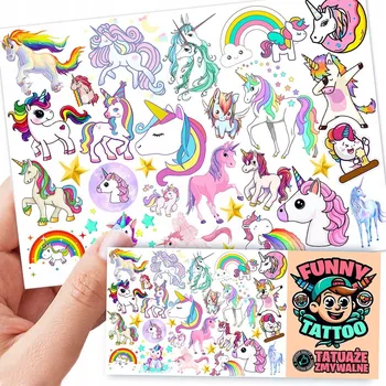 Odstranitelné tetování Filmová a herní nálepka na tetování Dětské vodní tetování Omyvatelné k narozeninám Dárek Dočasný dárek pro děti Originální opakovaně použitelné Spousta Vzorů