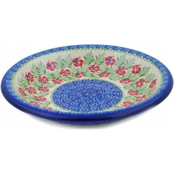 Talíř Hluboký talíř na polévku Ceramika Bolesławiec 22,8 cm