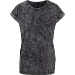 Build your Brand Dámské tričko "Acid Wash" - 4XL dark grey white