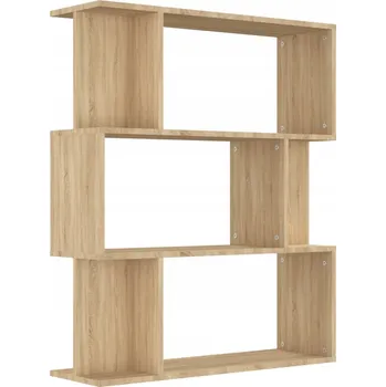 Knihovna Regál s přihrádkami dub sonoma 80x24x96 cm