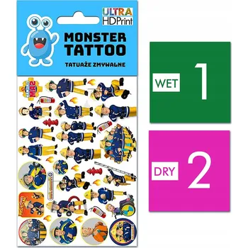 Odstranitelné tetování DOČASNÉ OMYVATELNÉ TETOVÁNÍ PRO DĚTI Požárník Sam