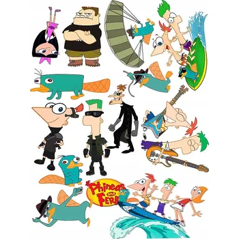 Odstranitelné tetování Smyvatelné tetovačky pro děti Fineasz a Ferb