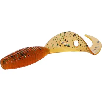 Rybářský háček 10ks - Gumová Nástraha Mikado Twister 3,8cm Orange Pepper