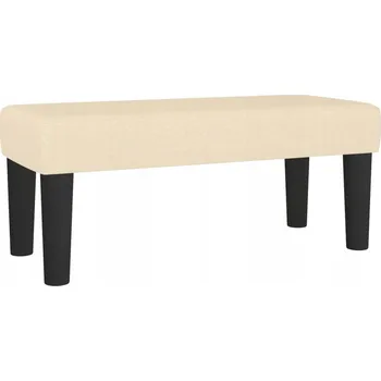 Zahradní lavice Multifunkční lavice z krémové látky 70x30x30 cm