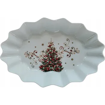 Vánoční dekorace Mísa Talíř Podnos Vánoční Stromeček Vánoce