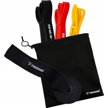 Odporové gumy na cvičení Fitness Sada 3 Popruhy + Úchyt + Tréninkový plán