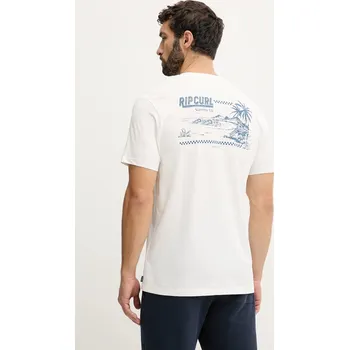 Pánská móda Bavlněné tričko Rip Curl 0TZMTE béžová 01X, vel. XL