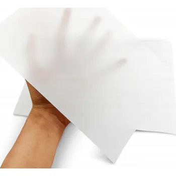 Barevný papír Ozdobný papír pauzovací 150g A3 transparentní na pozvánky na svatba 10 listů