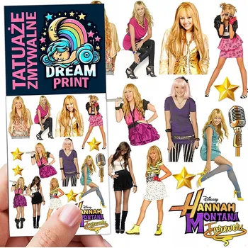 Odstranitelné tetování Smyvatelné tetování pro děti Hannah Montana