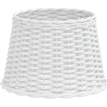 Stínidlo Proutěné stínidlo na lampu Ruční Výroba, Bílé, 40 x 26 cm