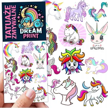 Odstranitelné tetování Filmová a herní nálepka na tetování Dětské vodní tetování Omyvatelné k narozeninám Dárek Dočasný dárek pro děti Originální opakovaně použitelné Spousta Vzorů