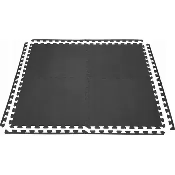 podložka na cvičení Podložka pod fitness zařízení HMS 61 cm x 61 cm černá