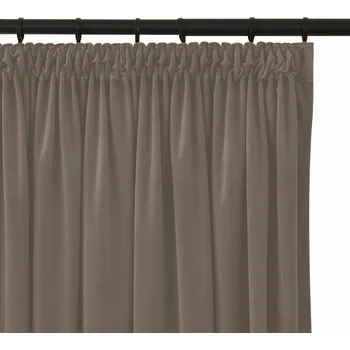 Obraz ZÁVĚS SAMET VELUR 140x250 NA PÁSCE BÉŽOVÁ ZATEMŇUJÍCÍ OBÝVACÍ POKOJ