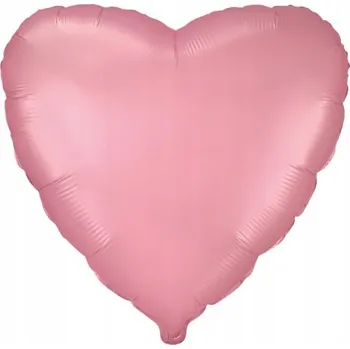Balónek Fóliový balónek 18" FX - Srdce (saténový pastelově světle růžový), balený