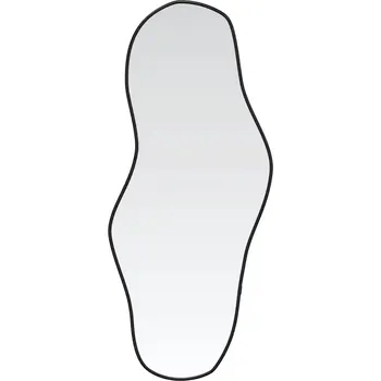 Zrcadlo Zrcadlo Nástěnné s Rámem z PVC, Černé, 70 x 30 cm, Tloušťka Skla 4 mm