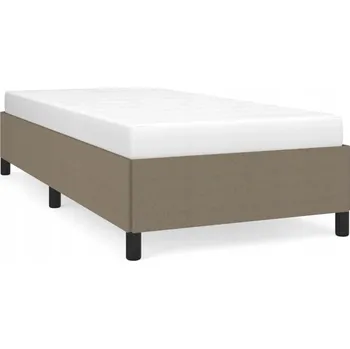 Postel Rám postele taupe 203 x 83 x 35 cm s sametovou úpravou