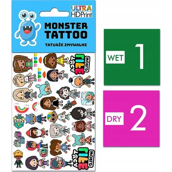 Tetování Filmová a herní nálepka na tetování Dětské vodní tetování Omyvatelné k narozeninám Dárek Dočasný dárek pro děti Originální opakovaně použitelné Spousta Vzorů