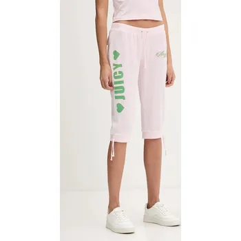 Velurové šortky Juicy Couture Angel JCNBJ126456 růžová 03X, vel. XS