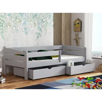 Dětská postel Dětská postel s úložným prostorem Zuza Barva dřeva: Šedá, Rozměry: 80x180