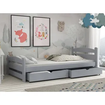 Dětská postel Dětská postel s úložným prostorem Max Barva dřeva: Šedá, Rozměry: 80x180