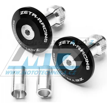 Zátky řídítek - 2 kusy (ZETA) černá