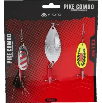 Umělá nástraha 3ks Třpytky Mikado Pike Set