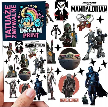 Odstranitelné tetování Filmová a herní nálepka na tetování Dětské vodní tetování Omyvatelné k narozeninám Dárek Dočasný dárek pro děti Originální opakovaně použitelné Spousta Vzorů