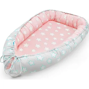 Hnízdečko pro miminko Hnízdečko pro miminko Pink & Grey Stars