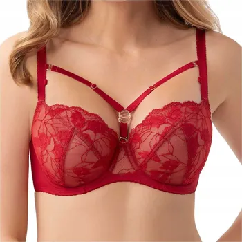 Podprsenka Gorsenia podprsenka s měkkými košíčky červená velikost 85D