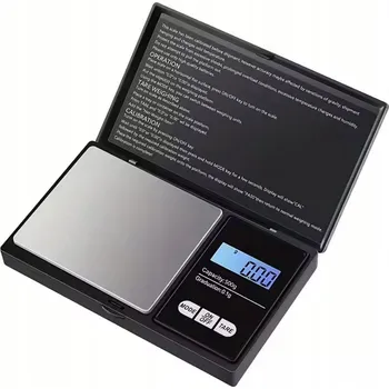 Kuchyňská váha Elektronická váha klenotnická kuchyňská do 500g s přesností 0,01g, uzavíratelná