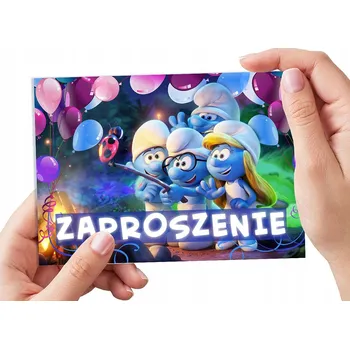 Pozvánka POZVÁNKA ŠMOULA NA NAROZENINY DÍTĚTE + OBÁLKA DÁREK