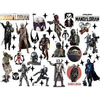 Odstranitelné tetování DOČASNÉ TETOVÁNÍ PRO DĚTI MANDALORIAN STAR WARS