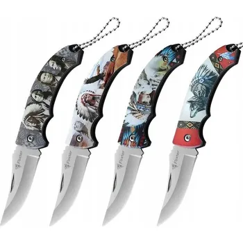 Kuchyňský nůž Zavírací Nůž Foxter s motivem původních obyvatel Ameriky