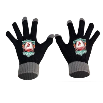 Čepice Numberoplus Premium dětské pletené rukavice - Liverpool F.C. Barva: Šedá