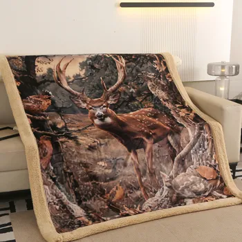 deka Microflanelová deka s beránkem LES