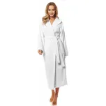 L&L župan dámský 2102 dlouhý s kapucí L bílá